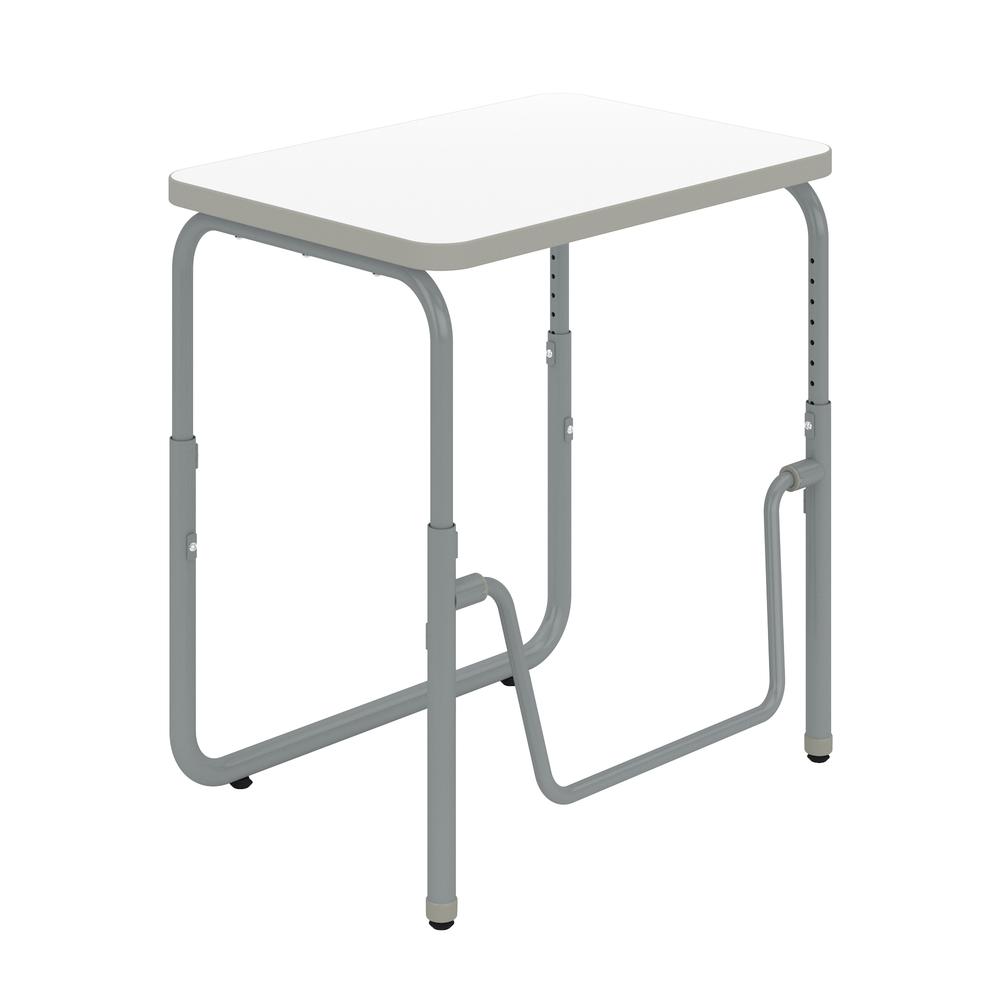 AlphaBetter® 2.0 Height – Adjustable Student Desk with Pendulum Bar 22”-30” - DryErase. Picture 1