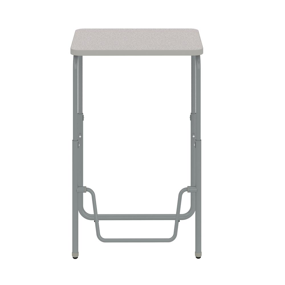 AlphaBetter®  2.0 Height – Adjustable Student Desk with Pendulum Bar 29”-43” - Gray. Picture 2