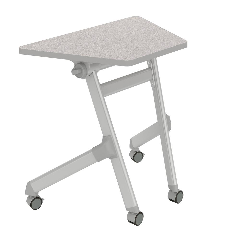 Learn Nesting Trapezoid Desk - Gray. Picture 1