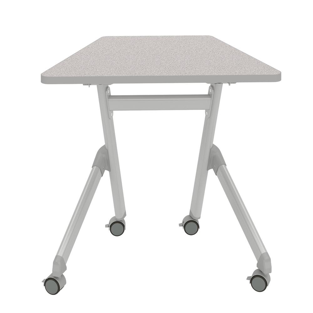 Learn Nesting Trapezoid Desk - Gray. Picture 3