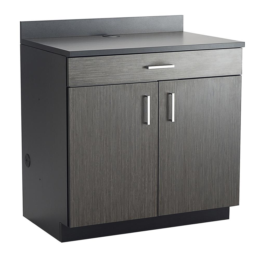 Hospitality Base Cabinet, One Drawer/Two Door Black/Asian Night. Picture 2