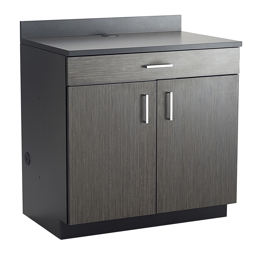Hospitality Base Cabinet, One Drawer/Two Door Black/Asian Night. Picture 1