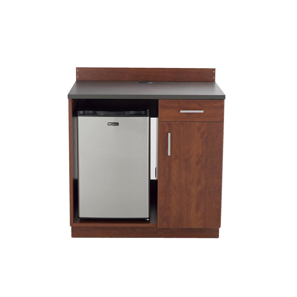 Hospitality Appliance Base Cabinet Rustic Slate/Mahogany. Picture 7