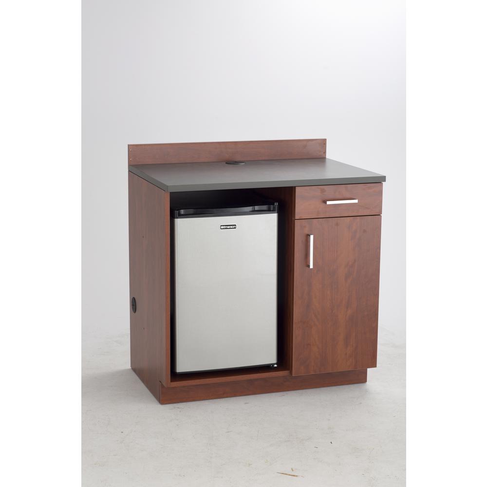 Hospitality Appliance Base Cabinet Rustic Slate/Mahogany. Picture 8