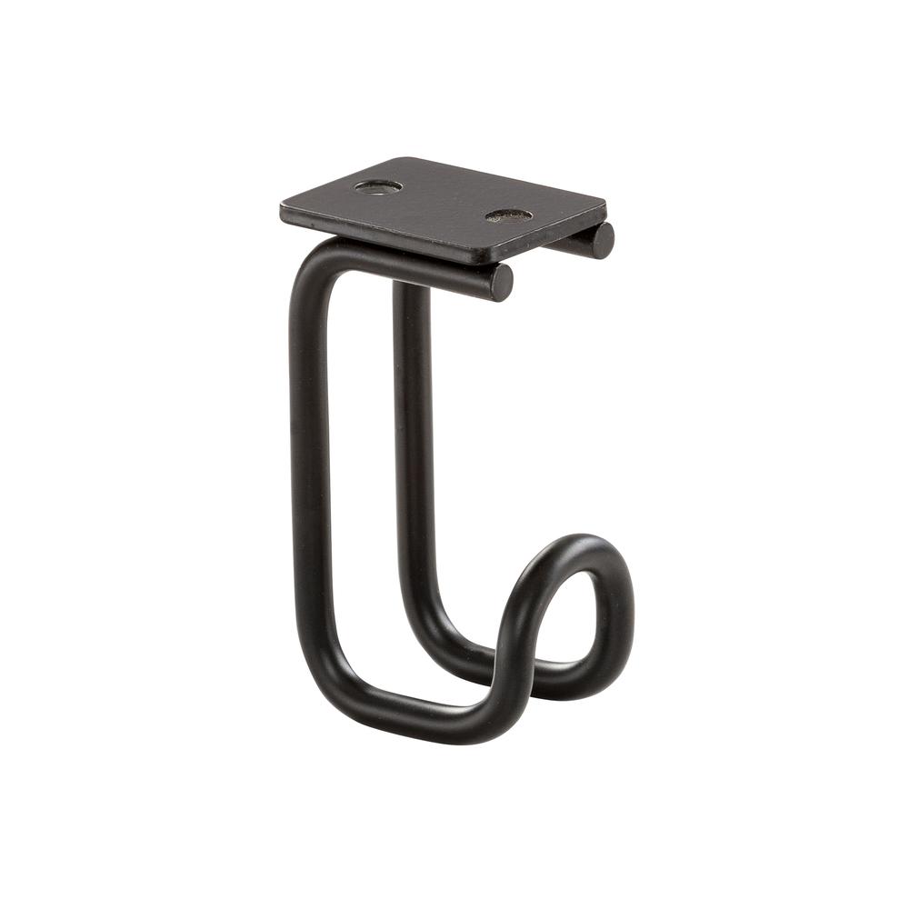 6-Pack Accessory Hooks Black. Picture 3