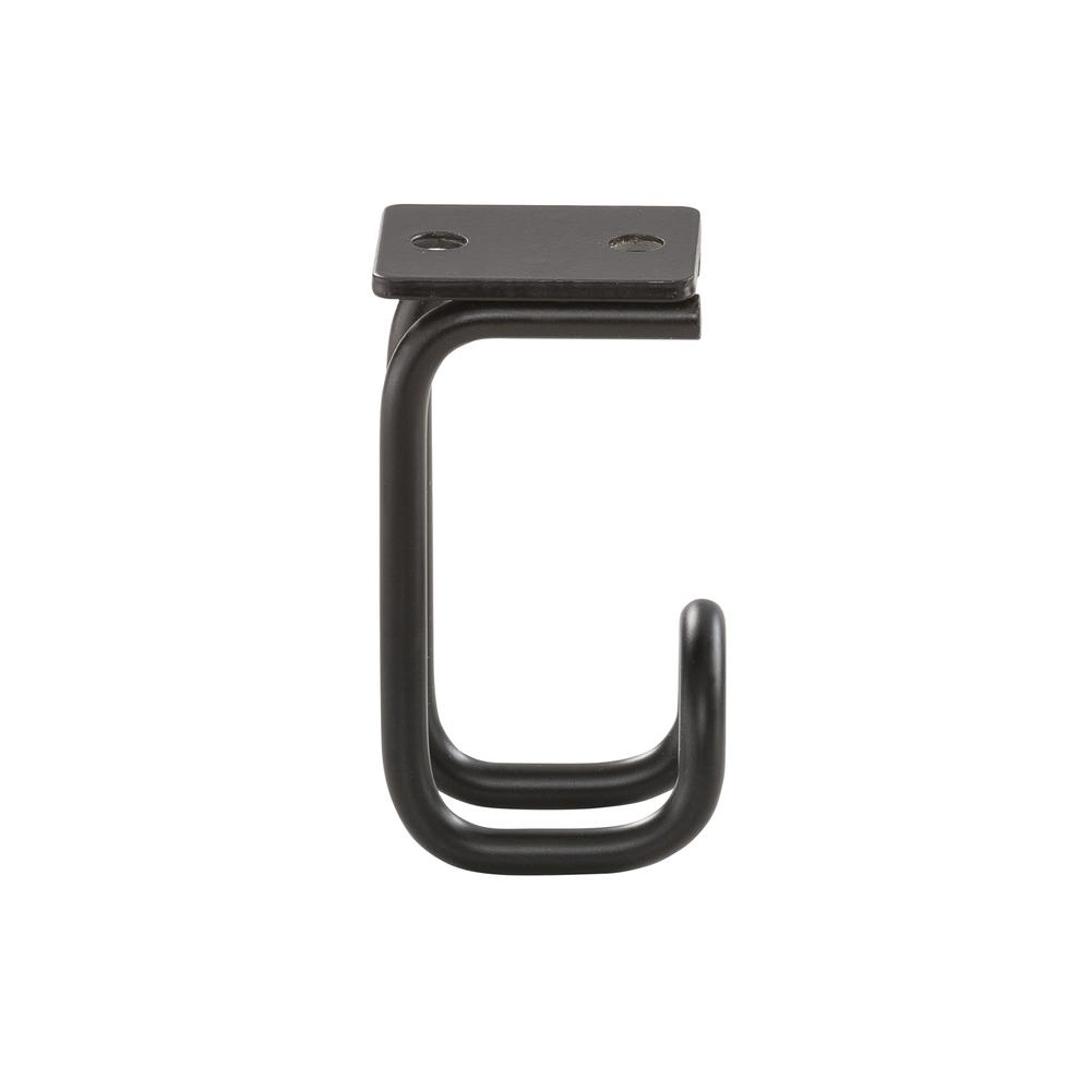 6-Pack Accessory Hooks Black. Picture 4