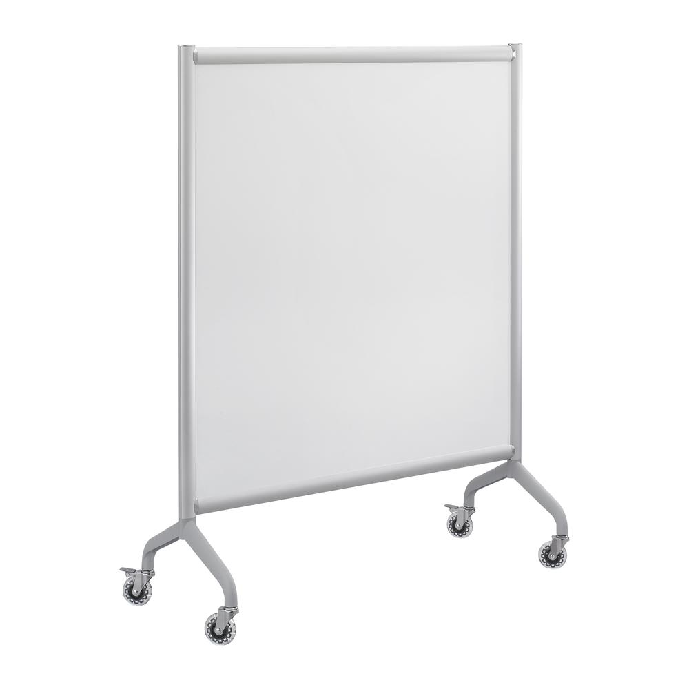 Rumba Full Panel Whiteboard Collaboration Screen, 42w x 16d x 54h, White/Gray. Picture 2
