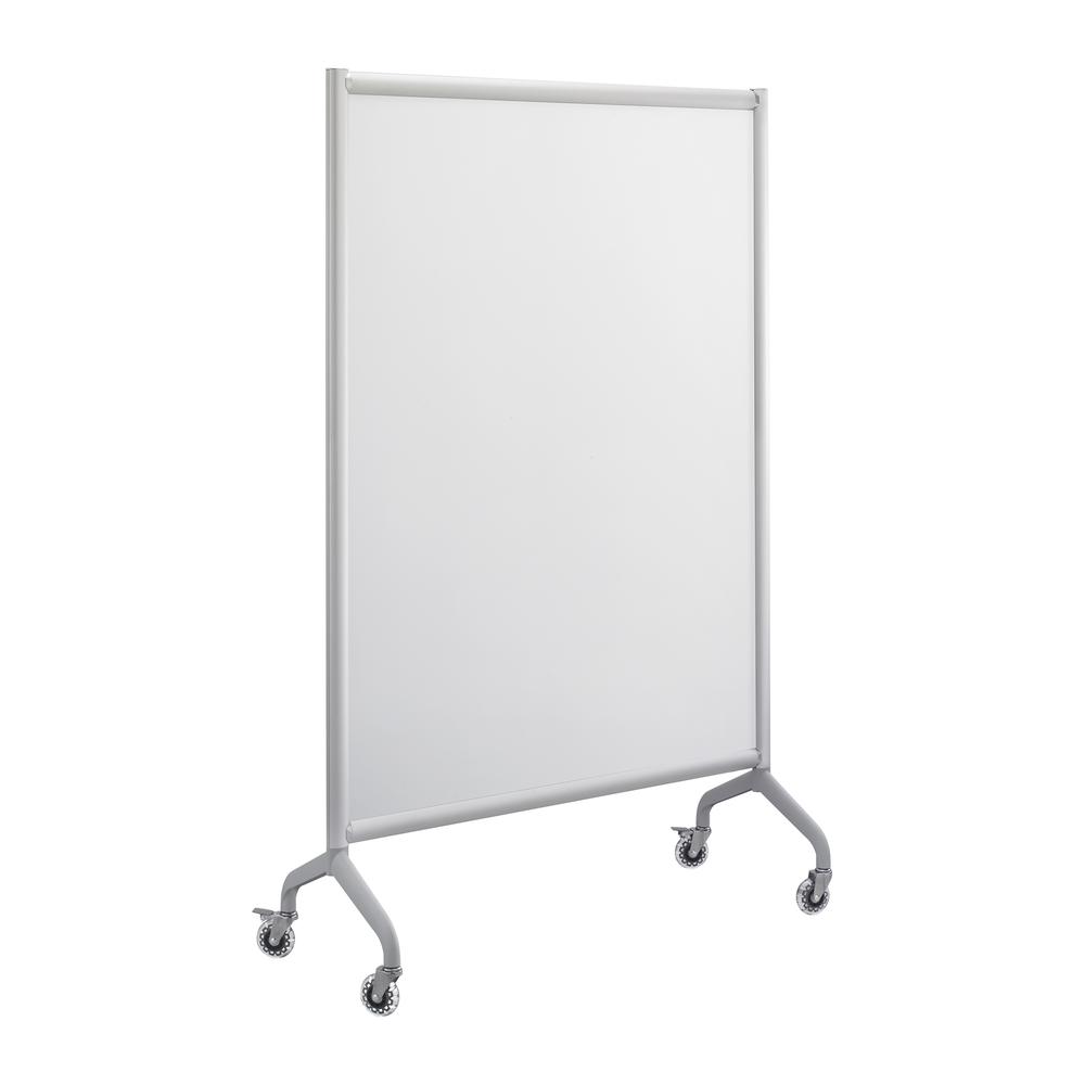 Rumba Full Panel Whiteboard Collaboration Screen, 42w x 16d x 66h, White/Gray. Picture 2