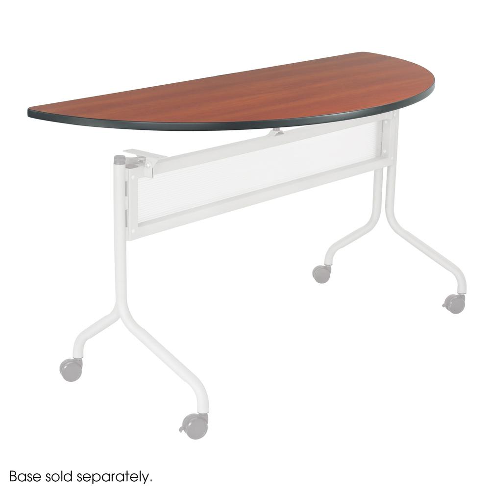 Impromptu Series Mobile Training Table Top, Half Round, 48w x 24d, Cherry. Picture 2