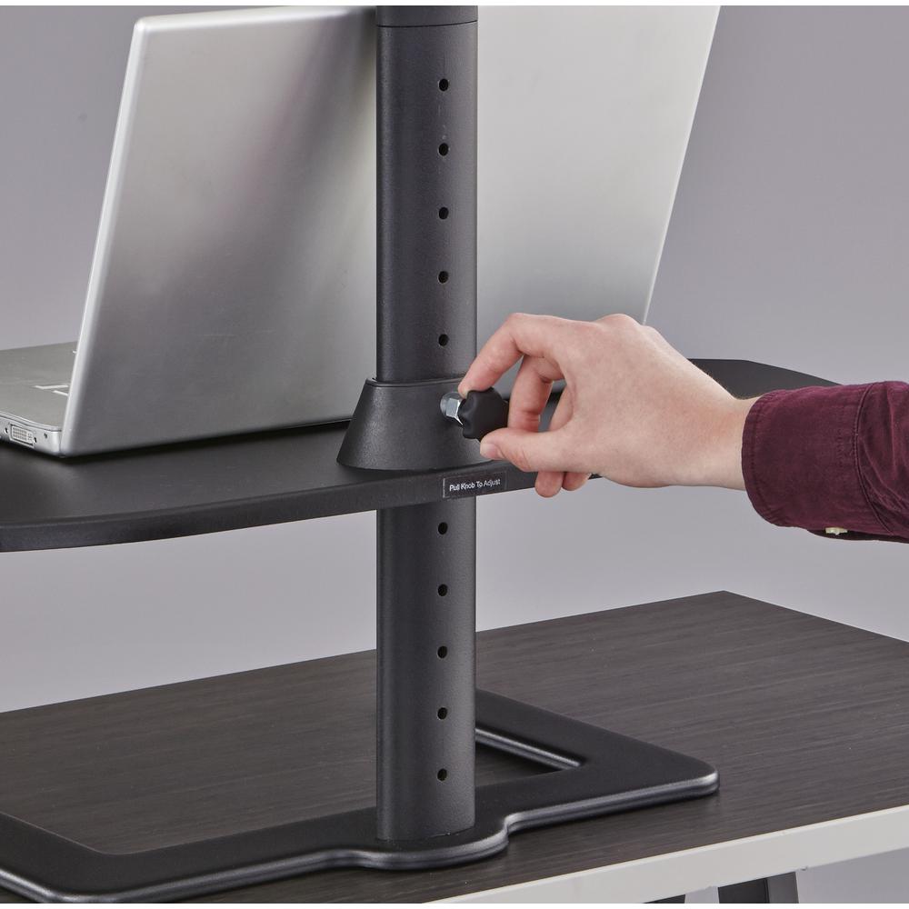 Stance™ Height-Adjustable Laptop Stand - Black. Picture 3