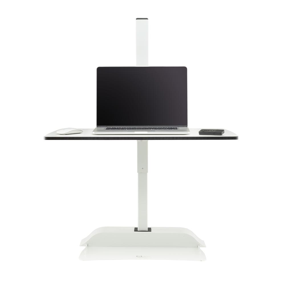 Soar™ by Safco Electric Desktop Sit/Stand - White. Picture 2