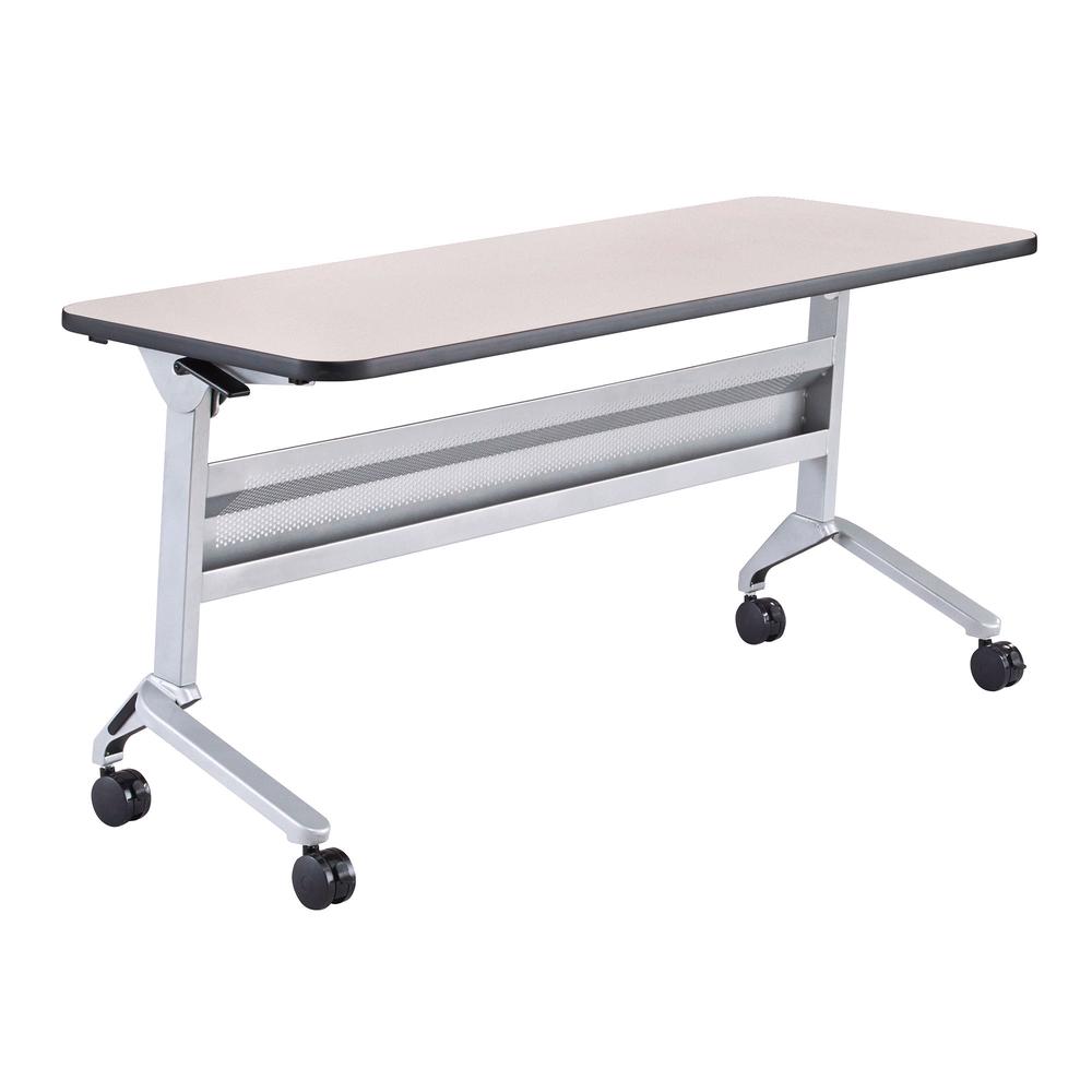 Flip-N-Go® 24 x 60" Rectangular Training Table, LPL - Folkstone LF2460T. Picture 1