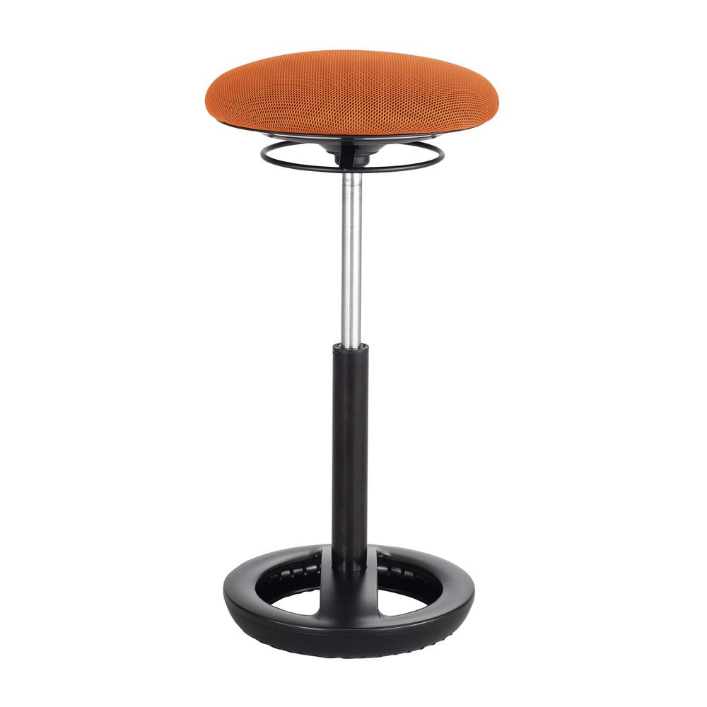 Twixt Extended-Height Ergonomic Chair, Supports up to 250 lbs., Orange Seat/Orange Back, Black Base. Picture 2