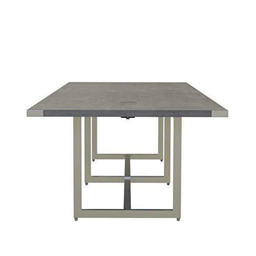 Mirella™ Conference Table, Sitting-Height, 12’ Stone Gray. Picture 3