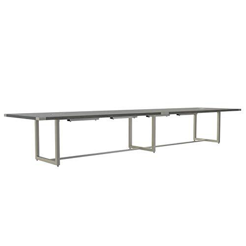 Mirella™ Conference Table, Sitting-Height, 16’ Stone Gray. Picture 1