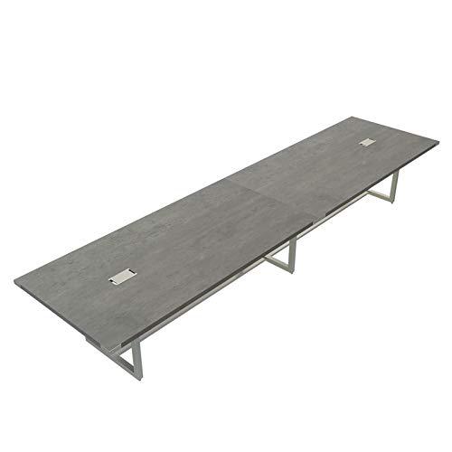 Mirella™ Conference Table, Sitting-Height, 16’ Stone Gray. Picture 2