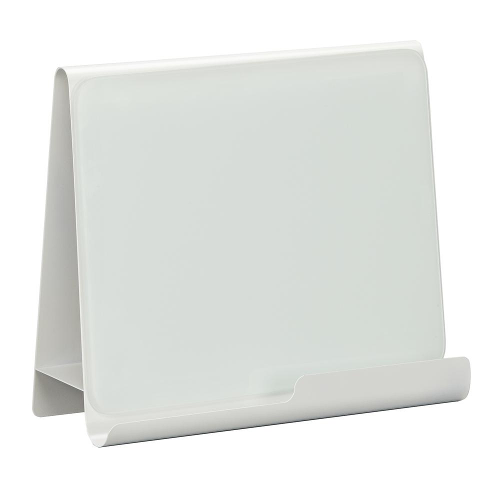 Wave Desk Accessory - Desktop Whiteboard & Magnetic Document Stand White. Picture 2
