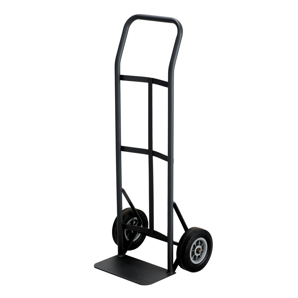 Safco Tuff Truck Continuous Handle - 400 lb Capacity - 8" Caster Size - 19.5" Width x 14.5" Depth x 45.5" Height - Steel Frame - Black. Picture 1