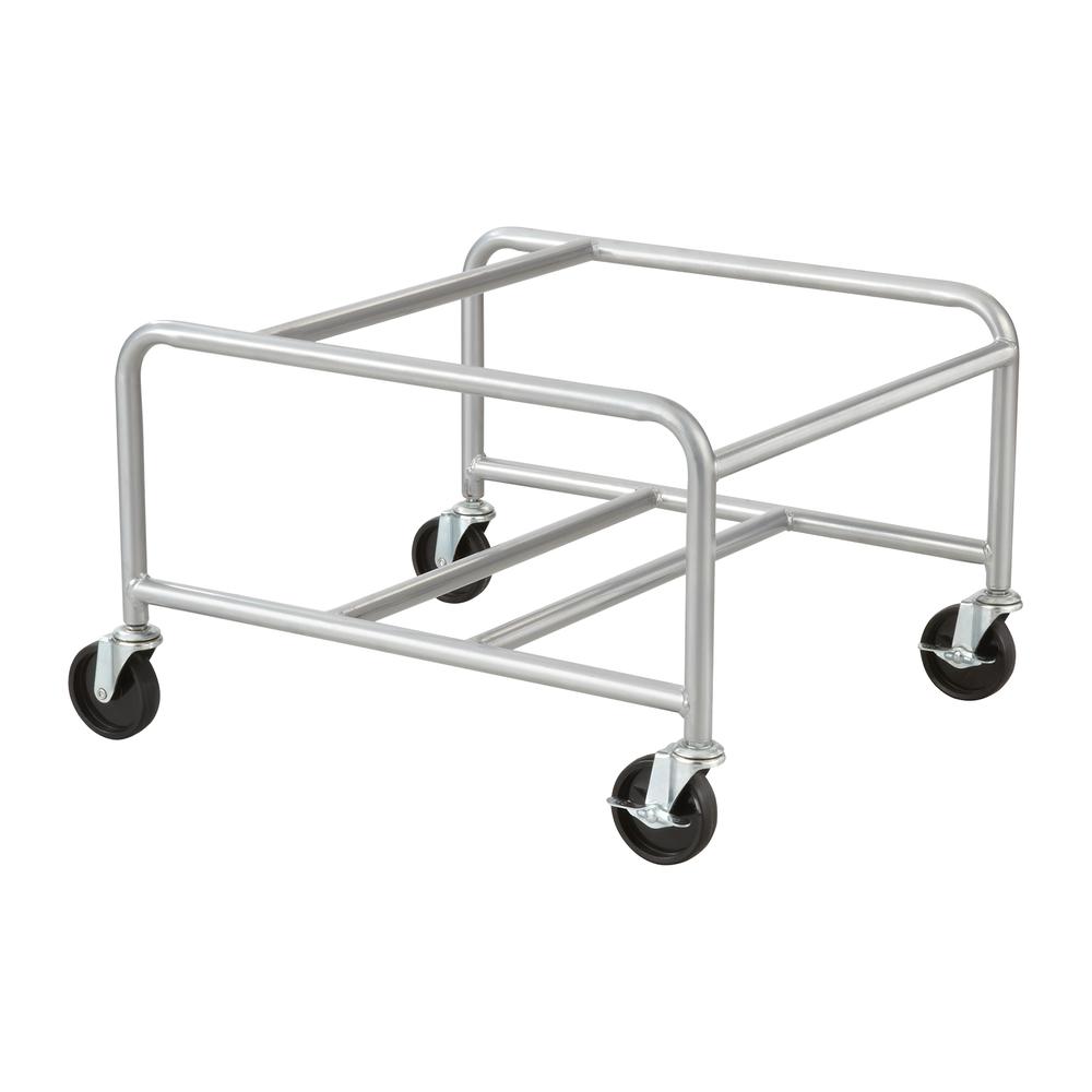 Sled Base Stack Chair Cart - 500.00 lb Capacity - 4 x 3" Caster - Steel - 23.5" x 27.5" x 17.0" - Silver. Picture 2