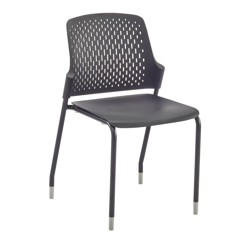 Next™ Stack Chair - Black. Set of 4. Picture 1