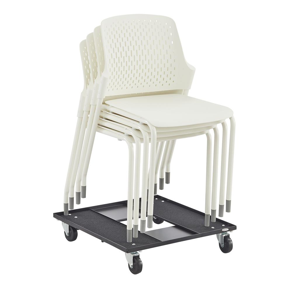 Next™ Stack Chair - White. Set of 4. Picture 3