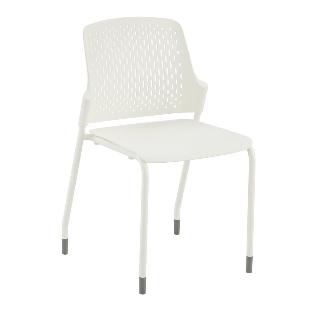 Next™ Stack Chair - White. Set of 4. Picture 1