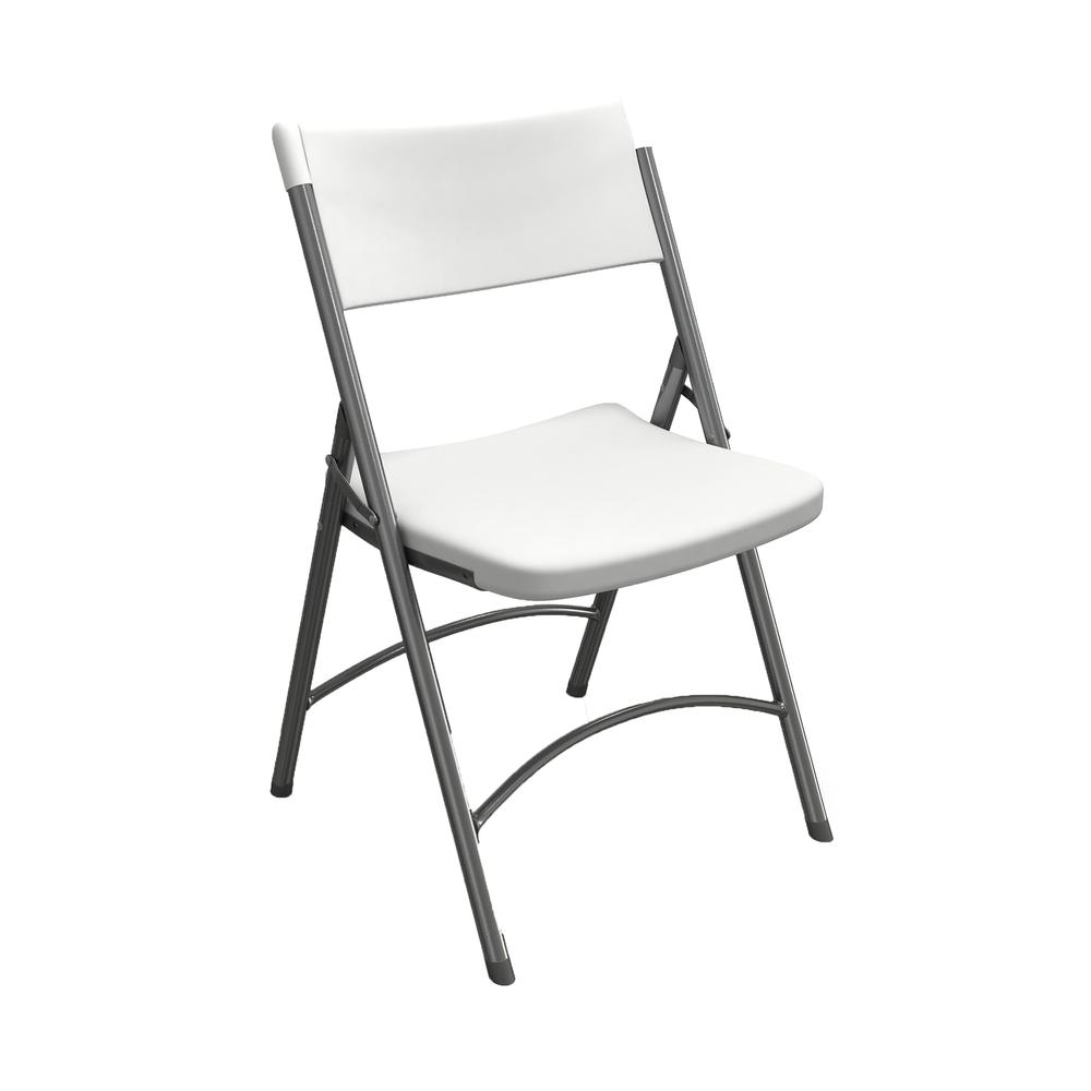 Heavy Duty Folding Chair, White. Picture 3