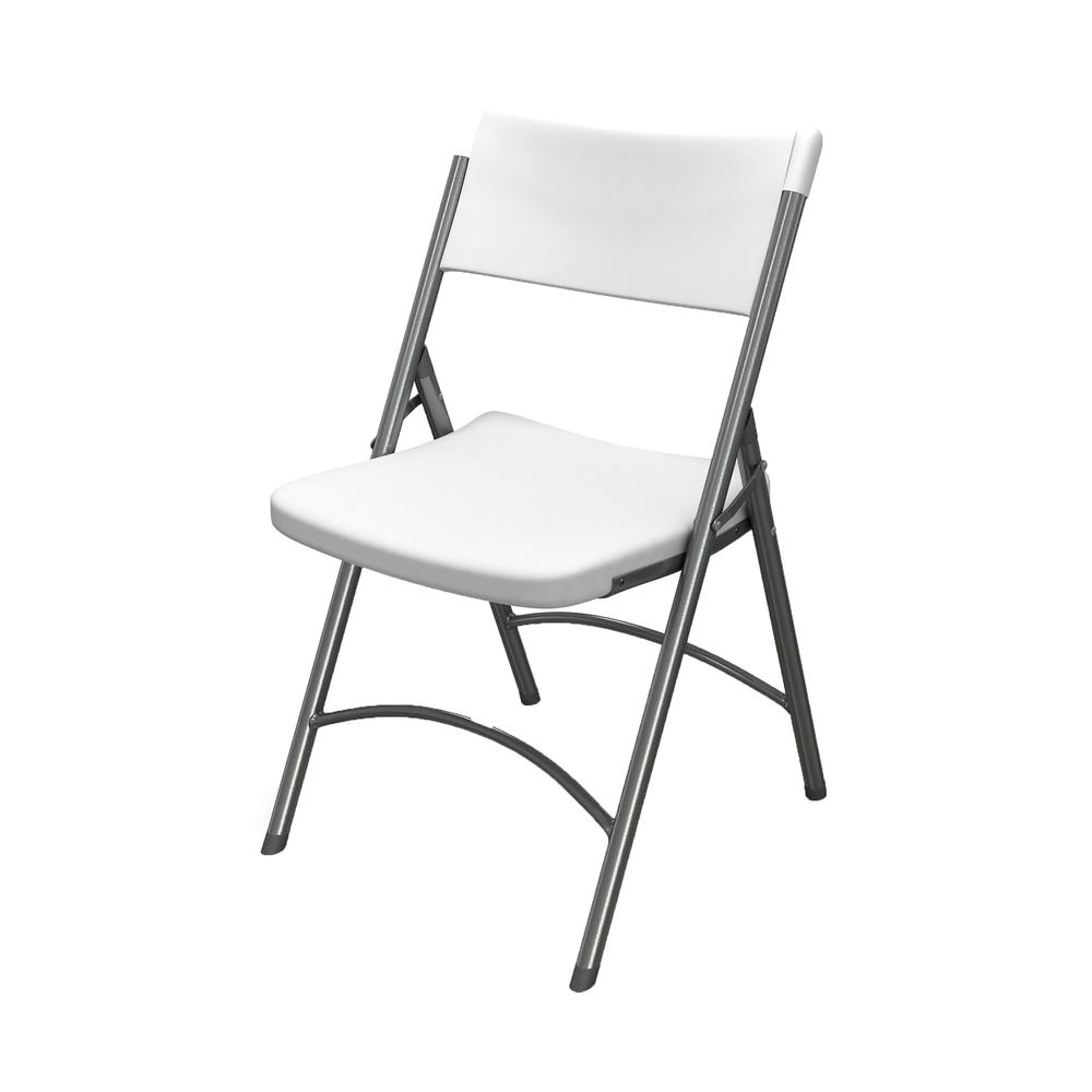 Heavy Duty Folding Chair, White. Picture 2