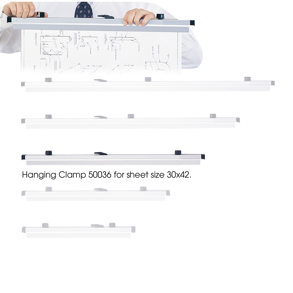 30" Hanging Clamps for 30" x 42" Sheets Set of 6. Picture 1
