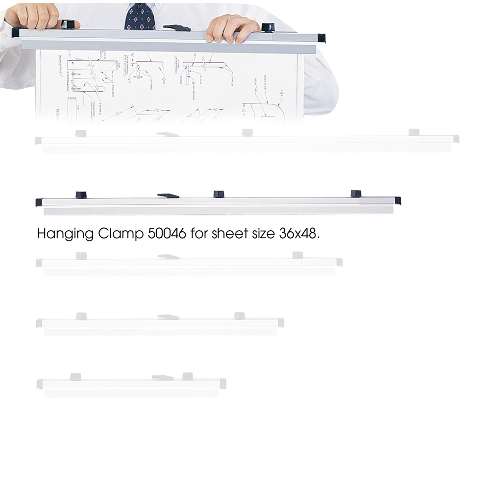36" Hanging Clamps for 36" x 48" Sheets Packed 6/carton. Picture 1