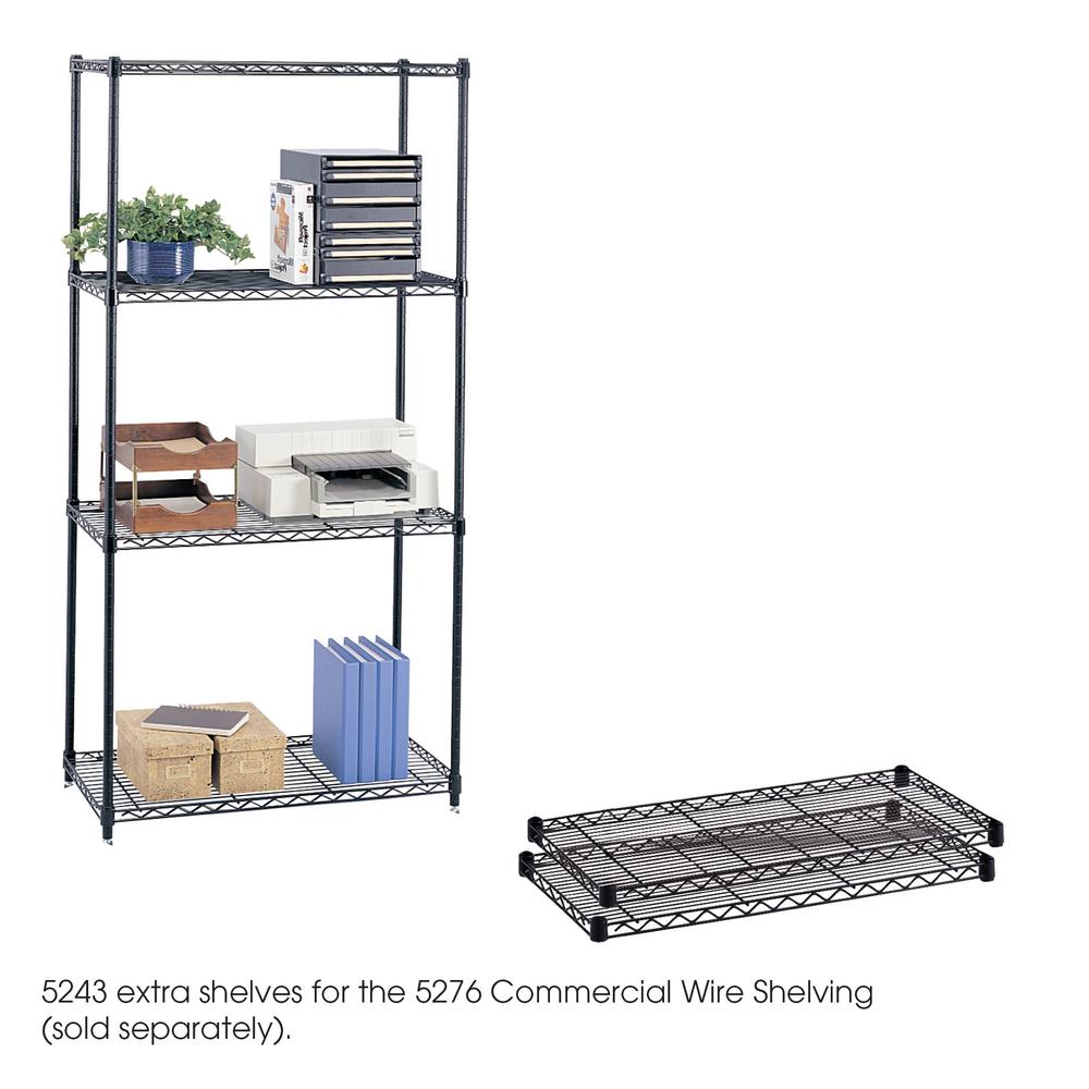 Commercial Extra Shelf Pack, 36 x 18" Black. Picture 2