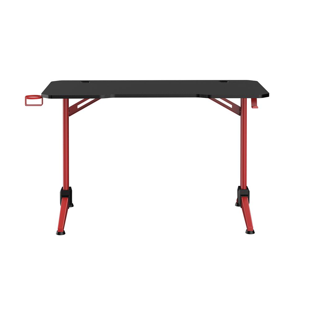Ultimate Computer Gaming Desk, 47.2”W x 23.6”D x 29.5”H - Red. Picture 1