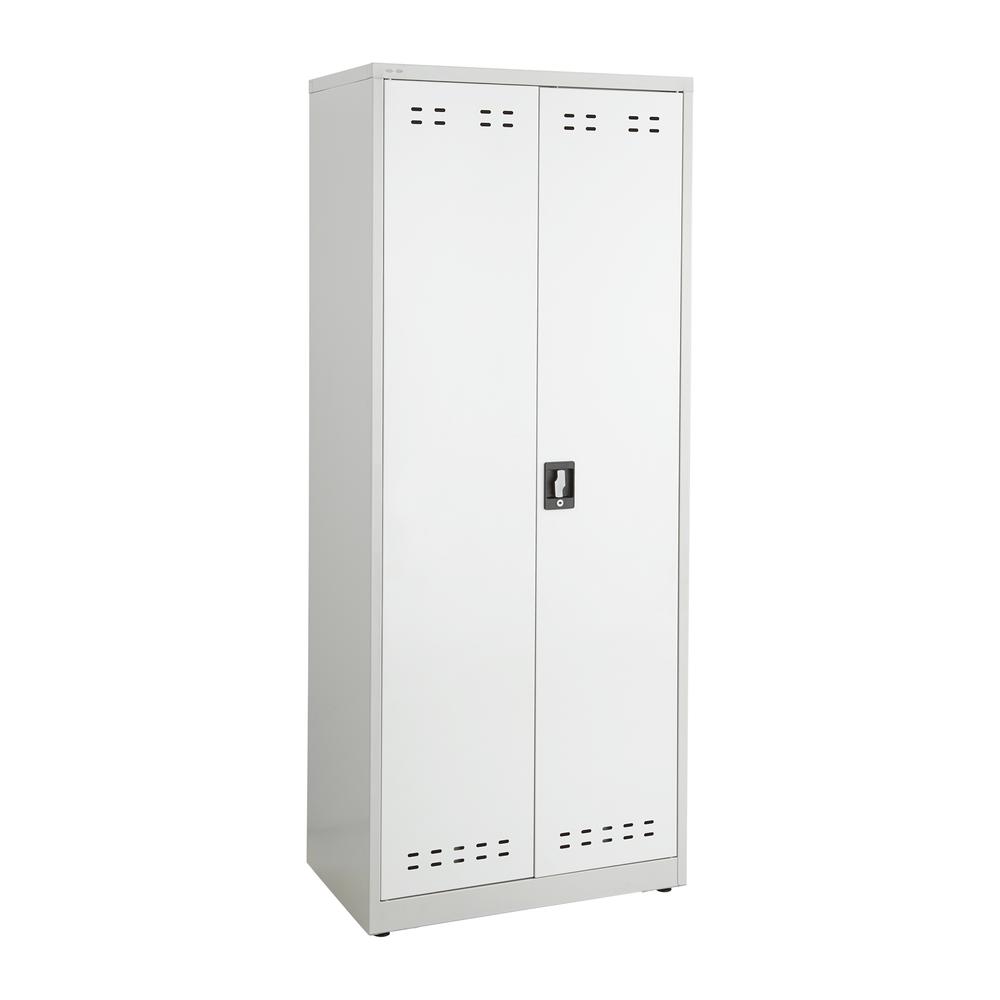 72"H Steel Storage Cabinet Gray. Picture 2