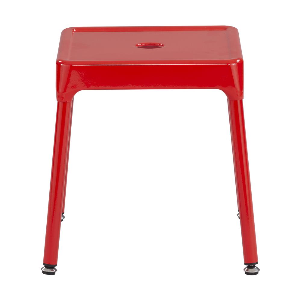 Safco® Steel Guest Stool, 15” - Red. Picture 2