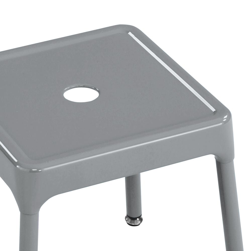 Safco® Steel Guest Stool, 15” - Silver. Picture 3