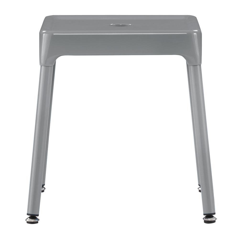 Safco® Steel Guest Stool, 15” - Silver. Picture 2