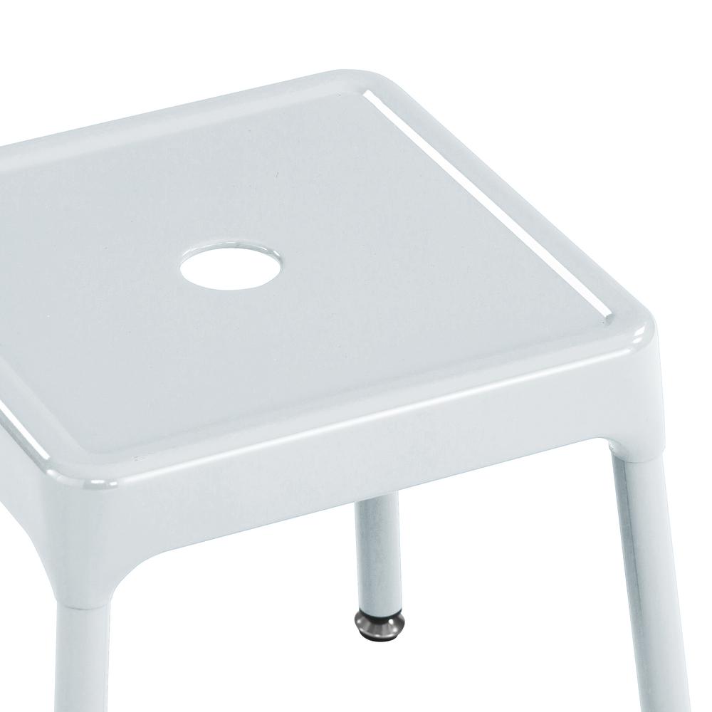 Safco® Steel Guest Stool, 15” - White. Picture 2