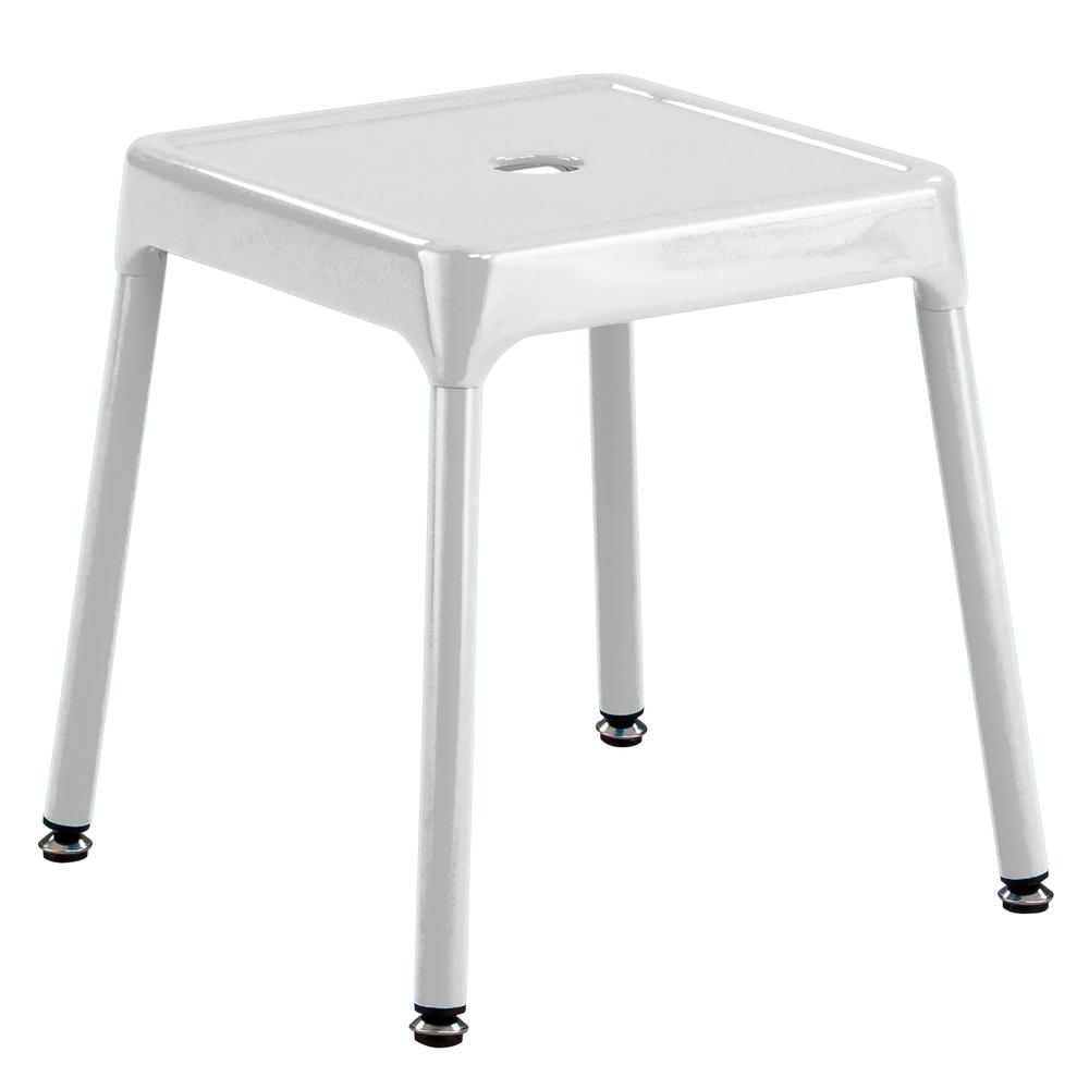 Safco® Steel Guest Stool, 15” - White. Picture 1