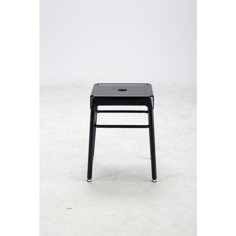 Safco® Steel Guest Stool Black. Picture 3