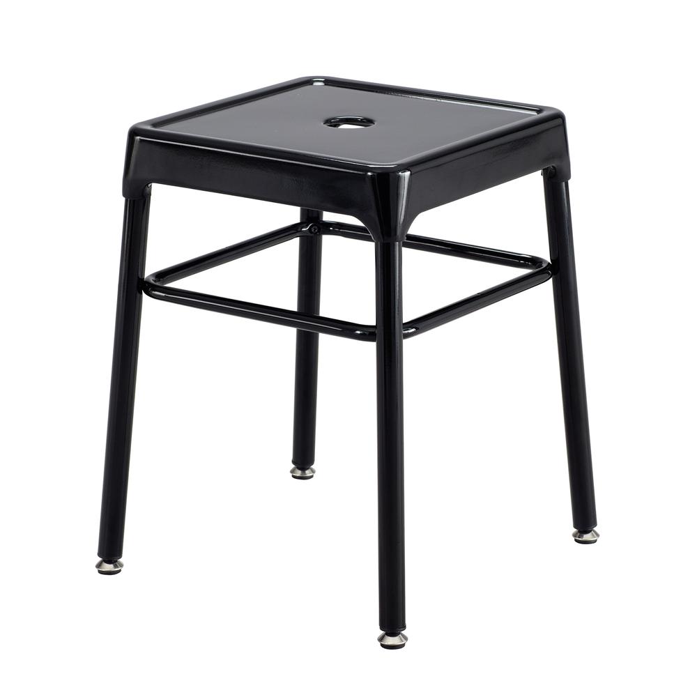 Safco® Steel Guest Stool Black. Picture 2
