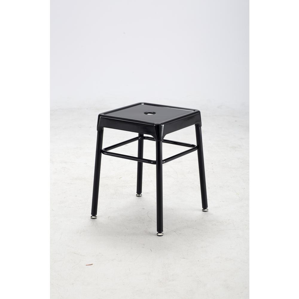 Safco® Steel Guest Stool Black. Picture 4