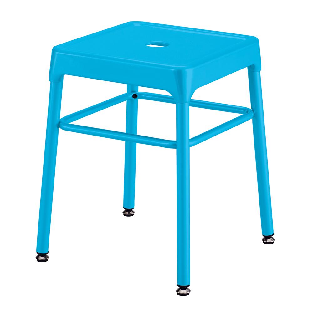 Safco® Steel GuestBistro Stool - BabyBlue. Picture 1