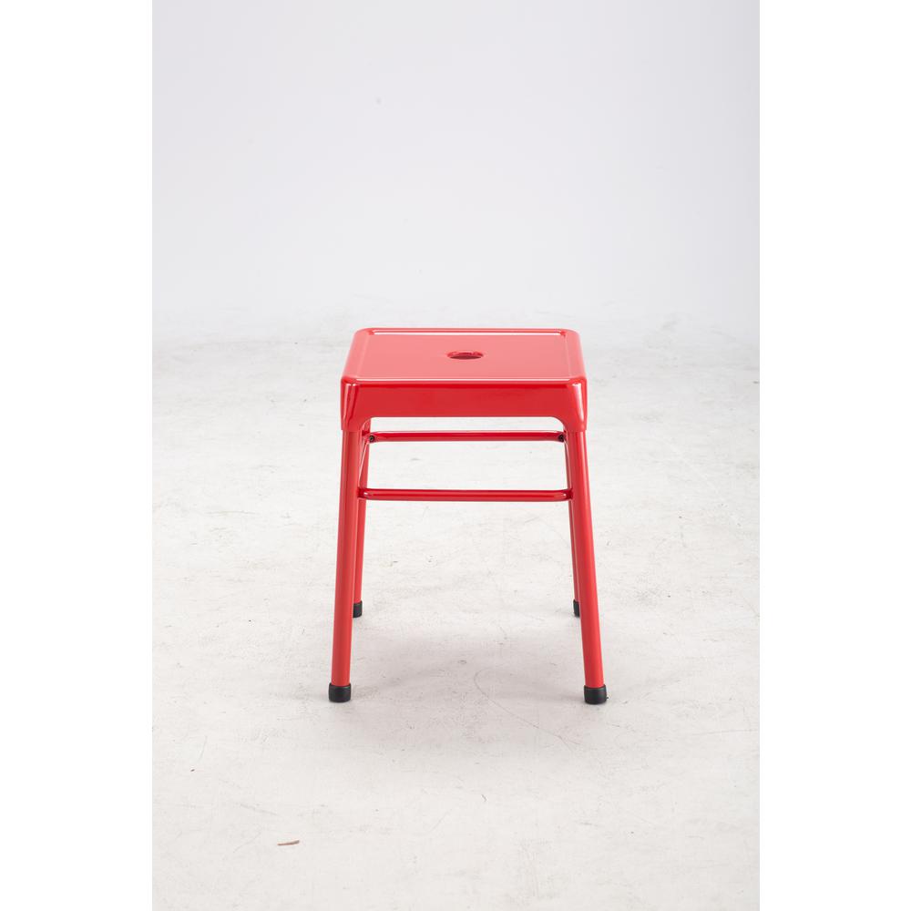 Safco® Steel Guest Stool Red. Picture 4