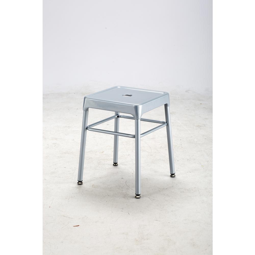 Safco® Steel Guest Stool Silver. Picture 4