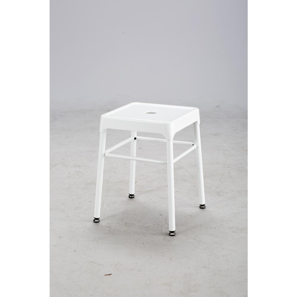 Safco® Steel Guest Stool White. Picture 4
