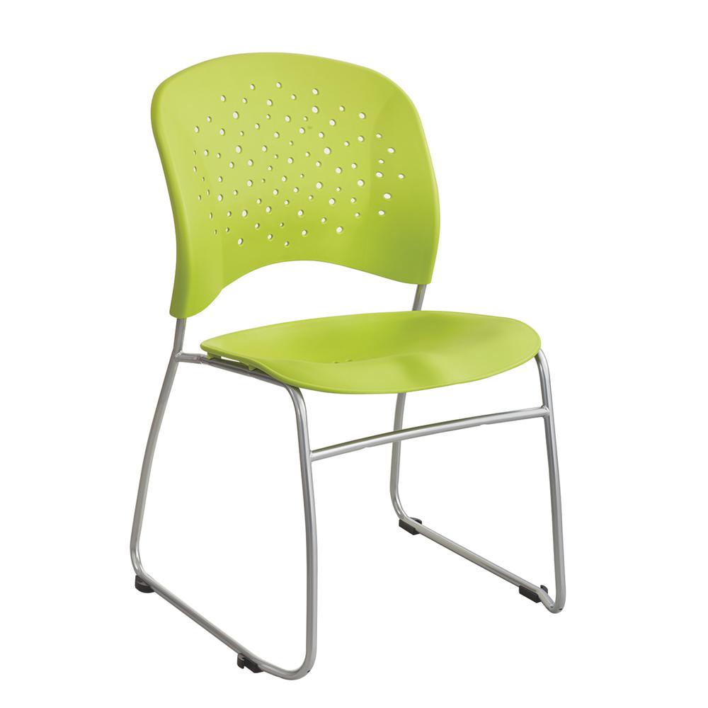 Reve™ Guest Chair Sled Base Round Back (Qty. 2) Green. Picture 2