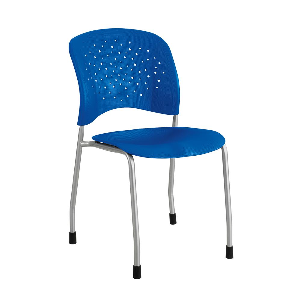 Reve™ Guest Chair Straight Leg Round Back (Qty. 2) Blue. Picture 2
