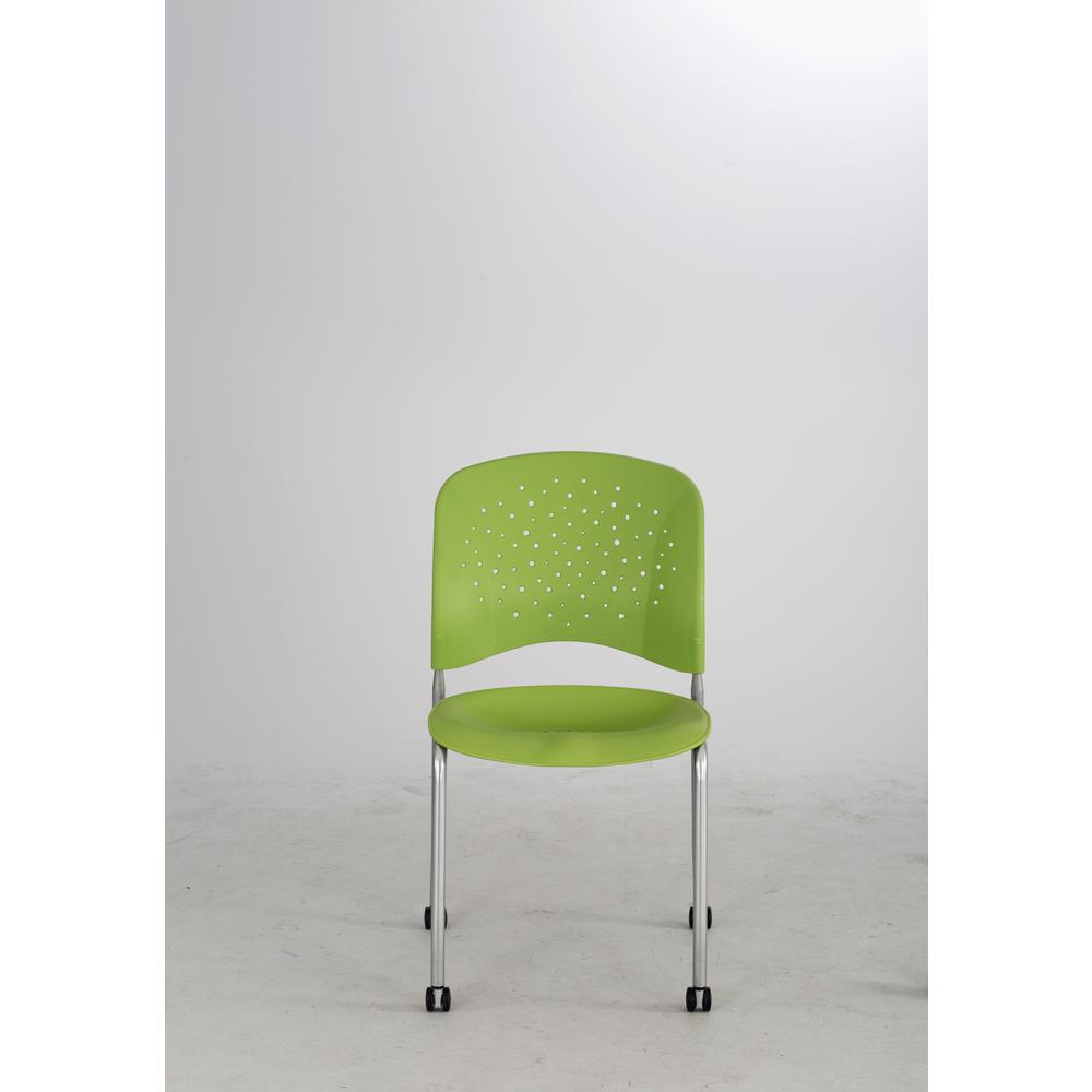 Reve™ Guest Chair Straight Leg Round Back (Qty. 2) Green. Picture 4