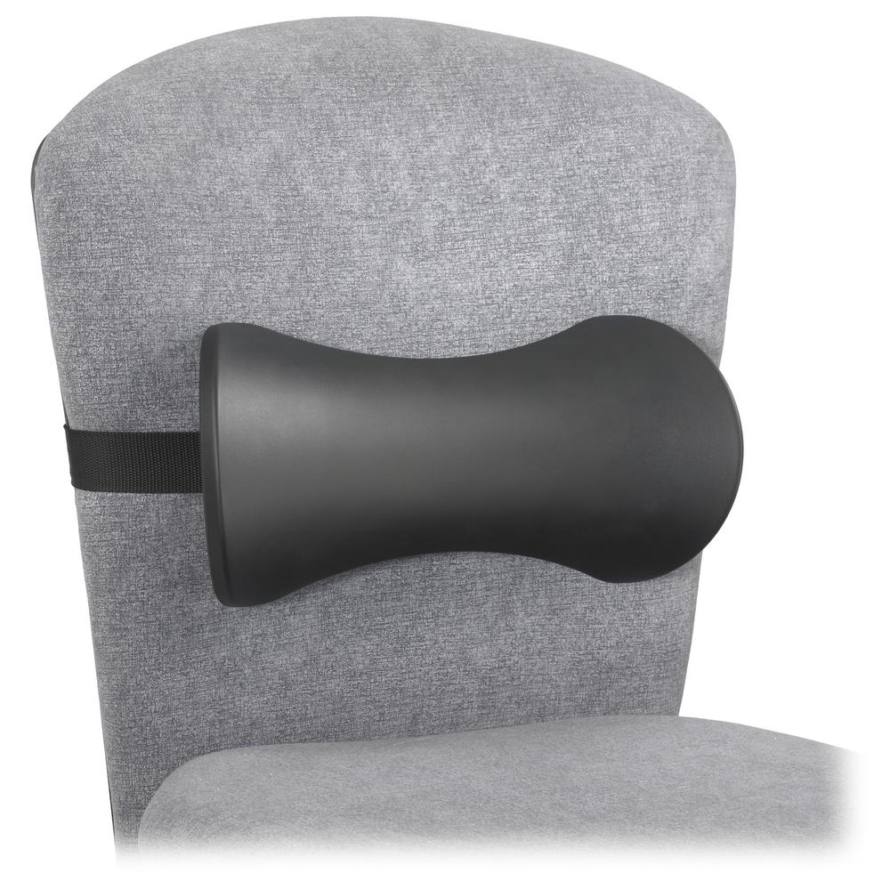 Memory Foam Lumbar Support Backrest - Black. Picture 2