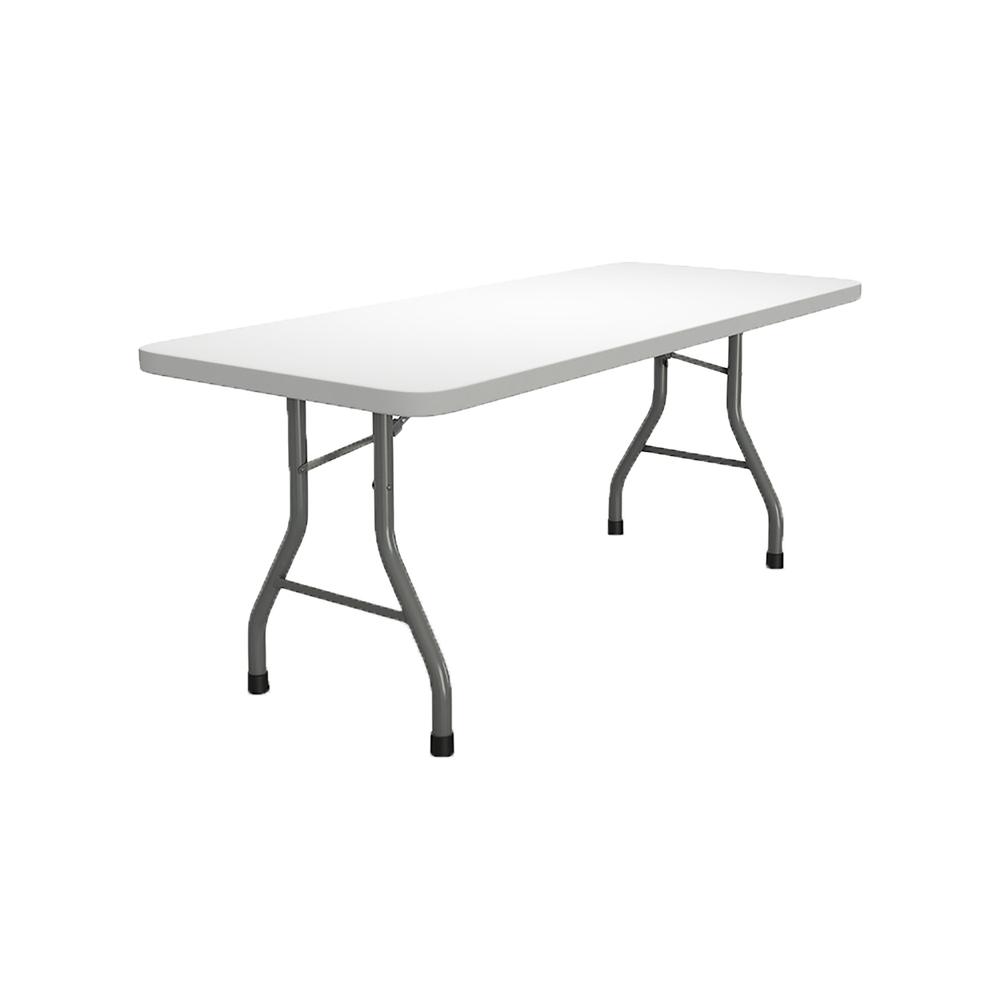 72"x30" Rectangular Table, White. Picture 2